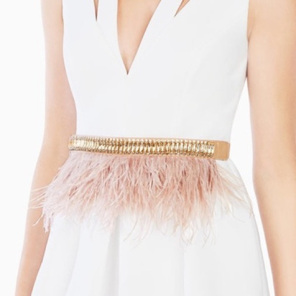 Ostrich Feather Belt